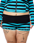 Eclipse Foldover Shorts - Teal