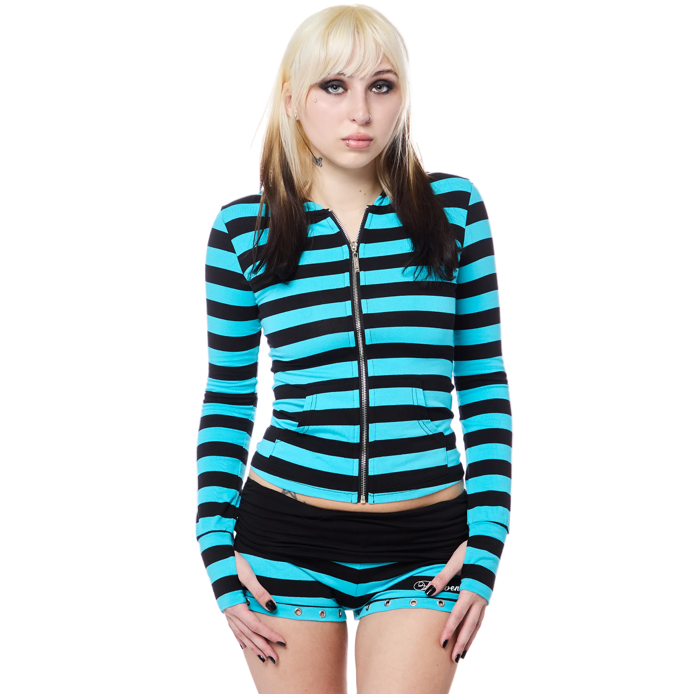 Eclipse Zip Up - Teal – HeavenSent