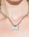 Heavenly Bone Ballchain Necklace