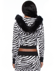 Essential Hoodie - Zebra
