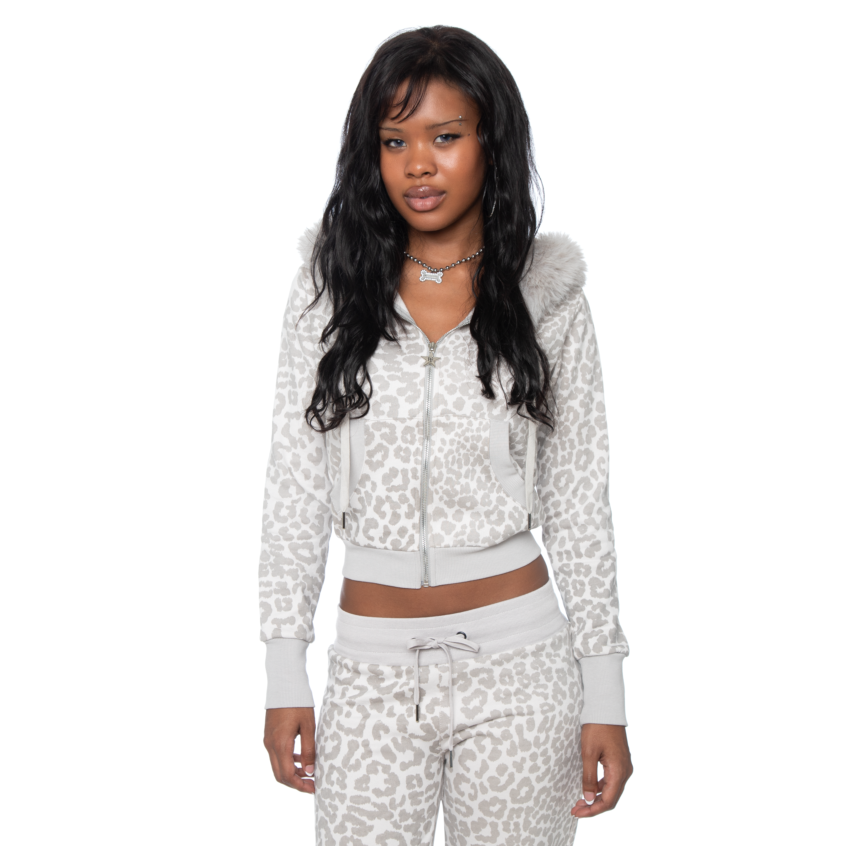 Essential Hoodie - Snow Leopard