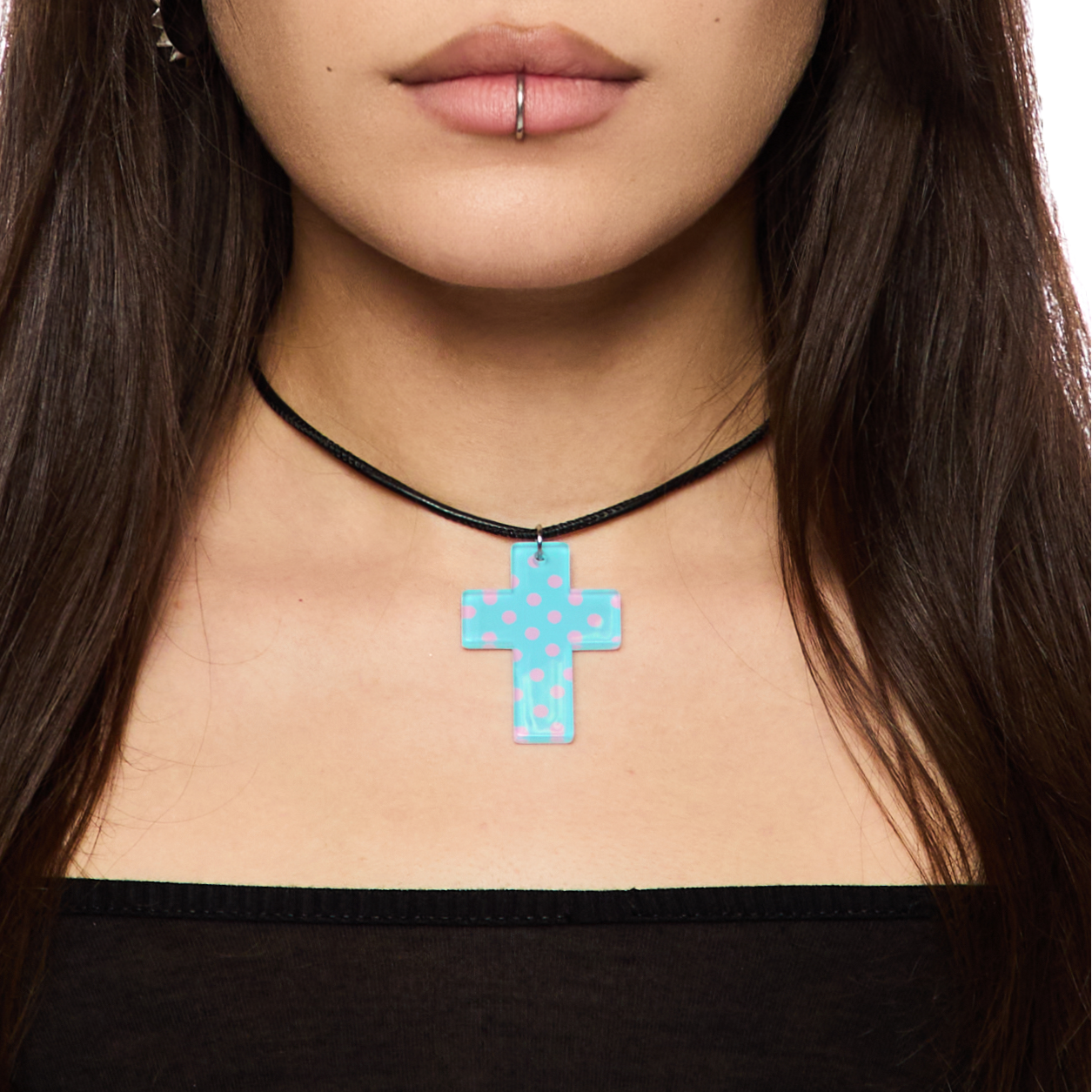 Dolly Cross Necklace