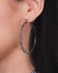 XL Chained Hoops