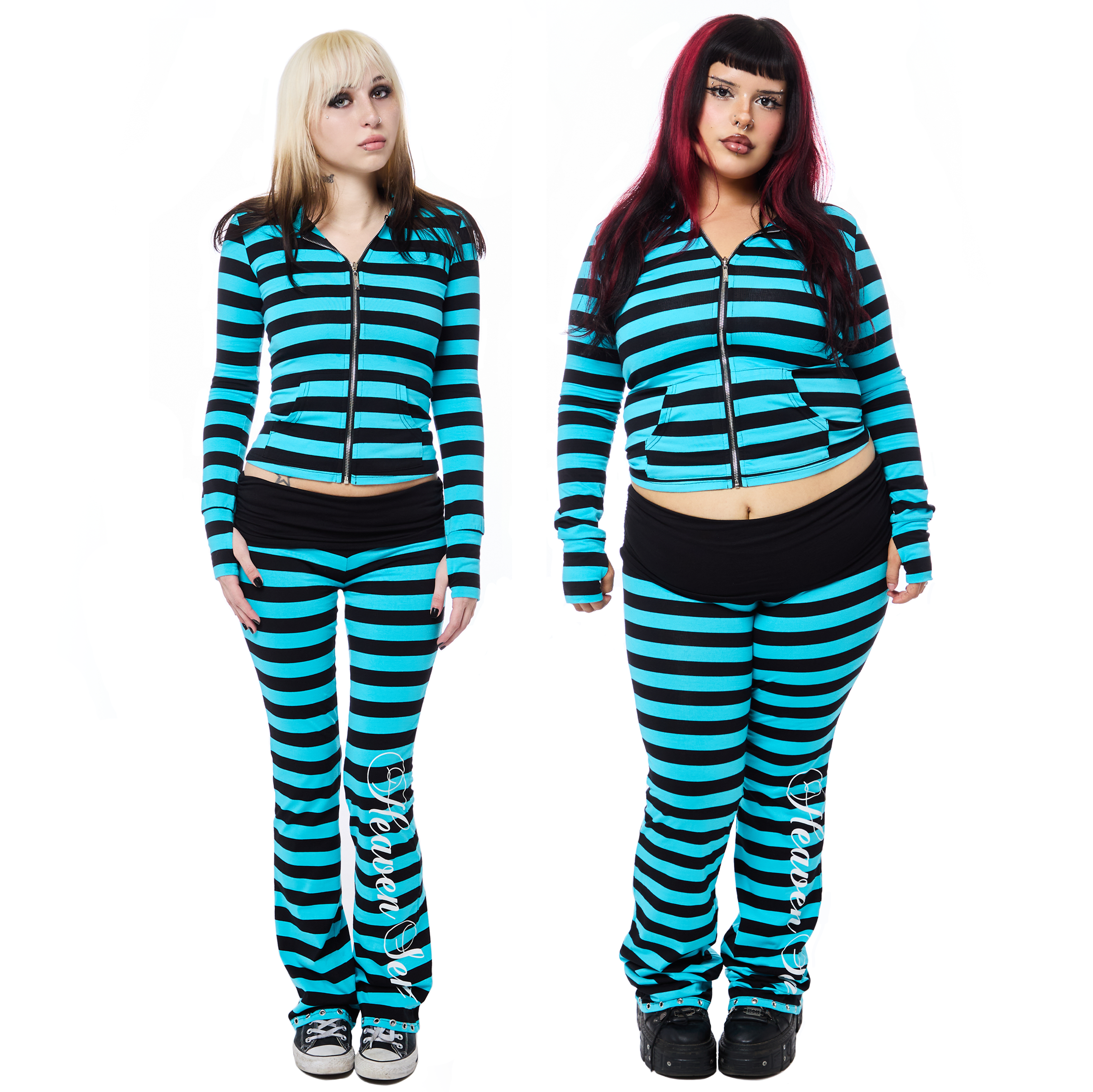 Eclipse Foldover Pants - Teal – HeavenSent