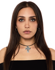 Zebra Cross Necklace
