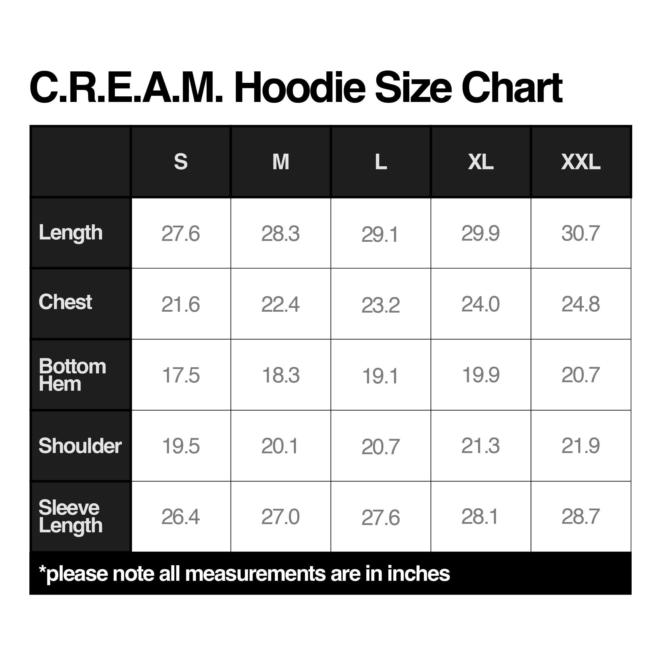 C.R.E.A.M. Hoodie