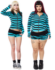 Eclipse Foldover Shorts - Teal