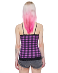 Daytona Tank - Purple Plaid