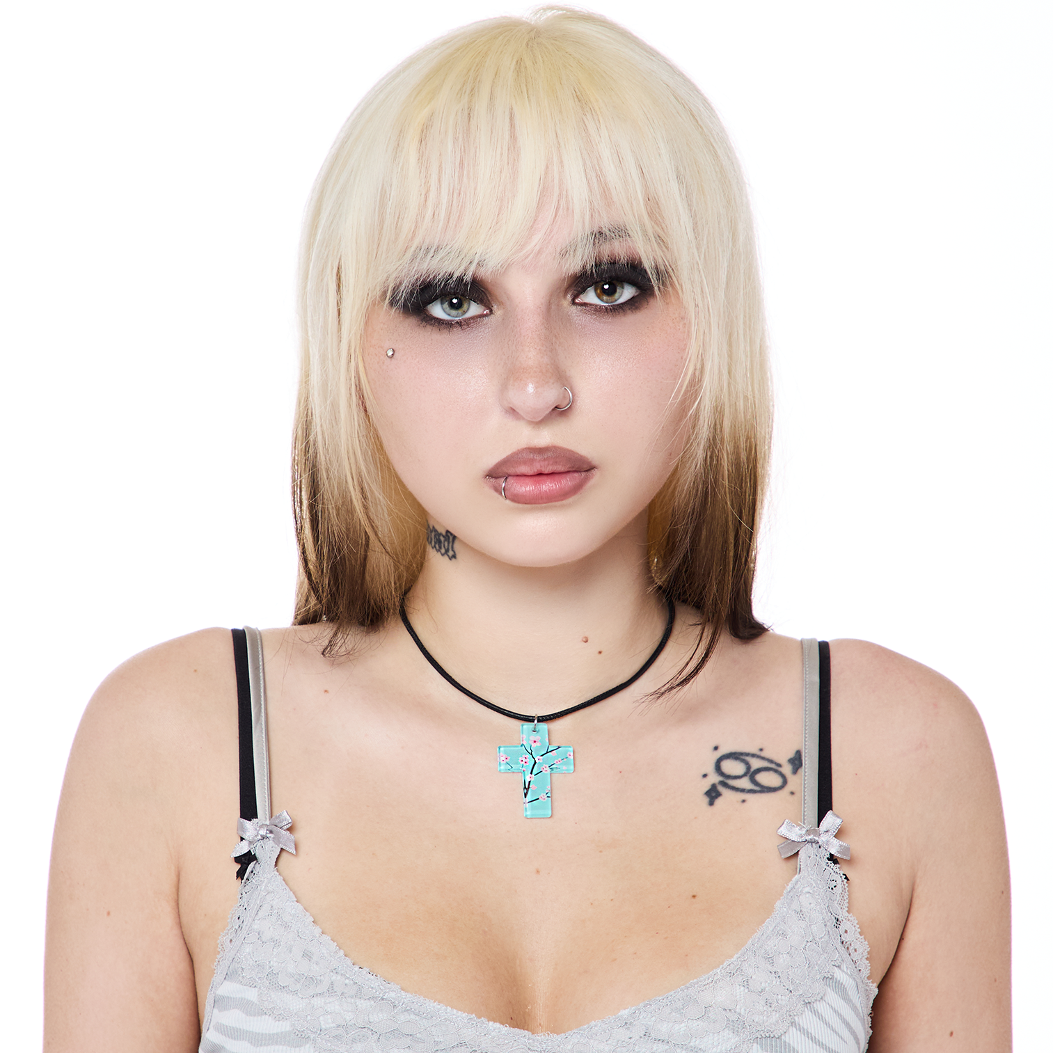 Ginseng Cross Necklace