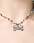 Heavenly Bone Ballchain Necklace