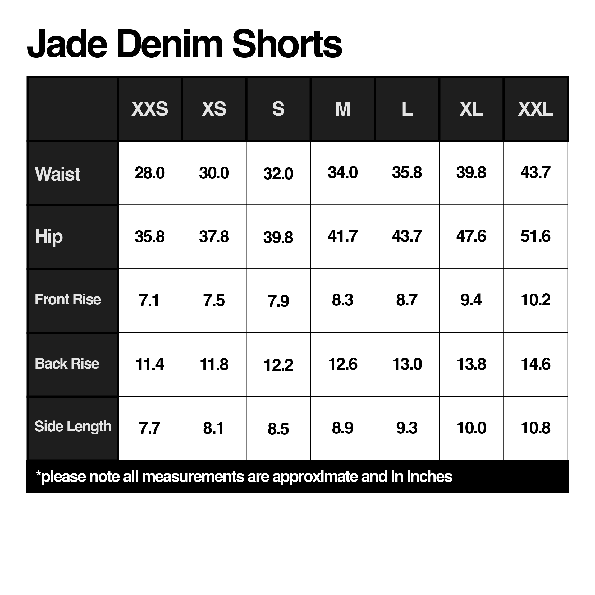 Jade Denim Shorts