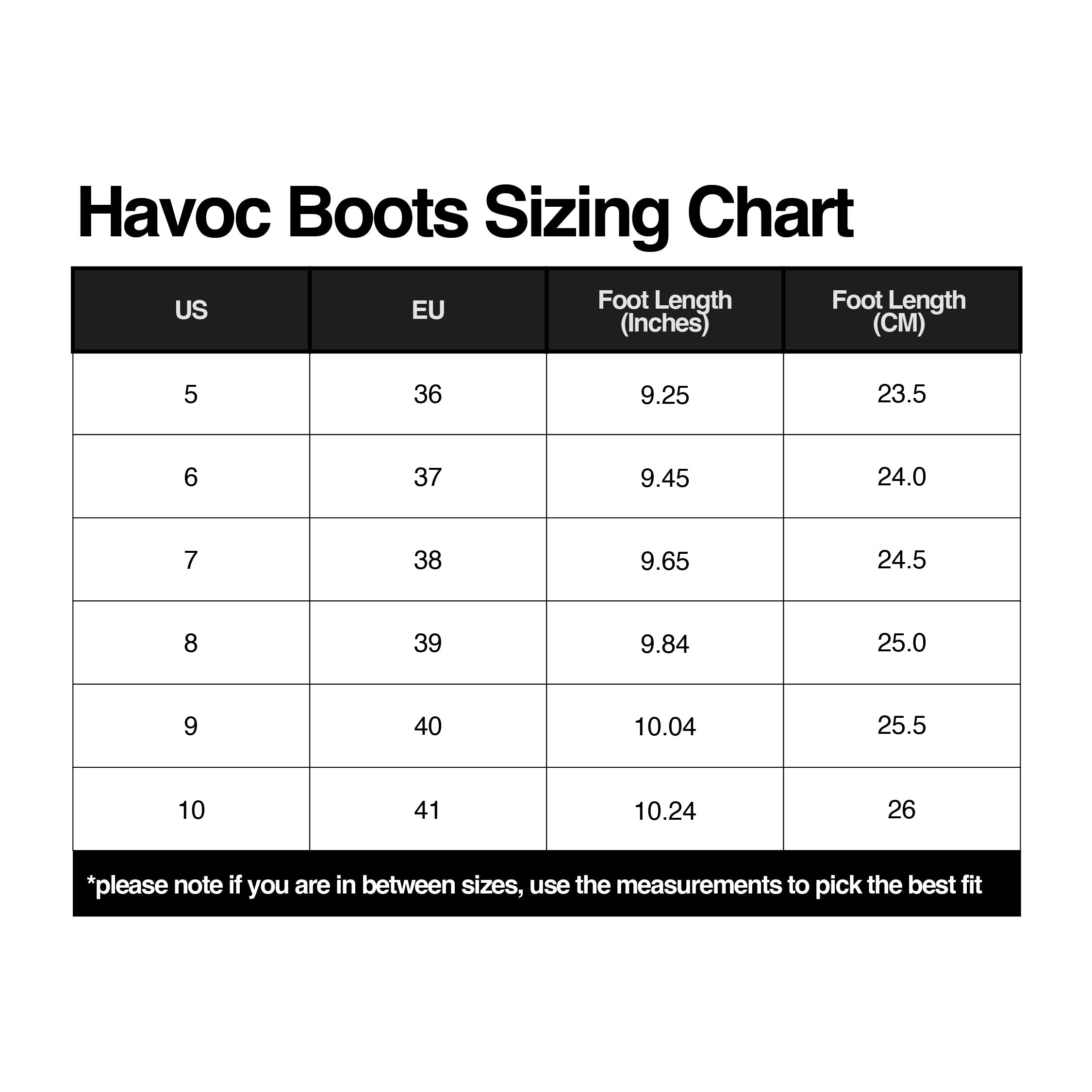 Havoc Boots - Black