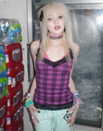 Daytona Tank - Purple Plaid
