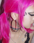 Bling Hoops - Black