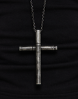 Cigarette inspired cross pendant necklace 