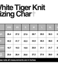 White Tiger Knit Hoodie